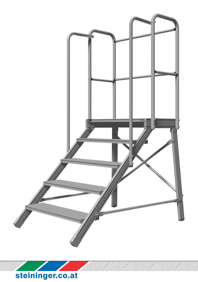 Treppenpodest nach DIN EN 14183 6884 Leitern Steininger